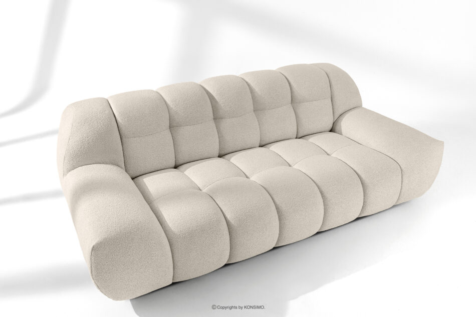 VENA Sofa dwuosobowa w stylu japandi biały biały - zdjęcie 14