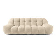 Sofa dwuosobowa w stylu japandi jasny beżowy