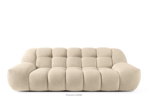 VENA, https://konsimo.pl/kolekcja/vena/ Sofa dwuosobowa w stylu japandi jasny beżowy jasny beżowy - zdjęcie