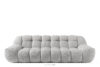 Sofa trzyosobowa dwuosobowa w stylu nowoczesnym jasny szary