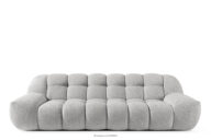 Sofa trzyosobowa dwuosobowa w stylu nowoczesnym jasny szary