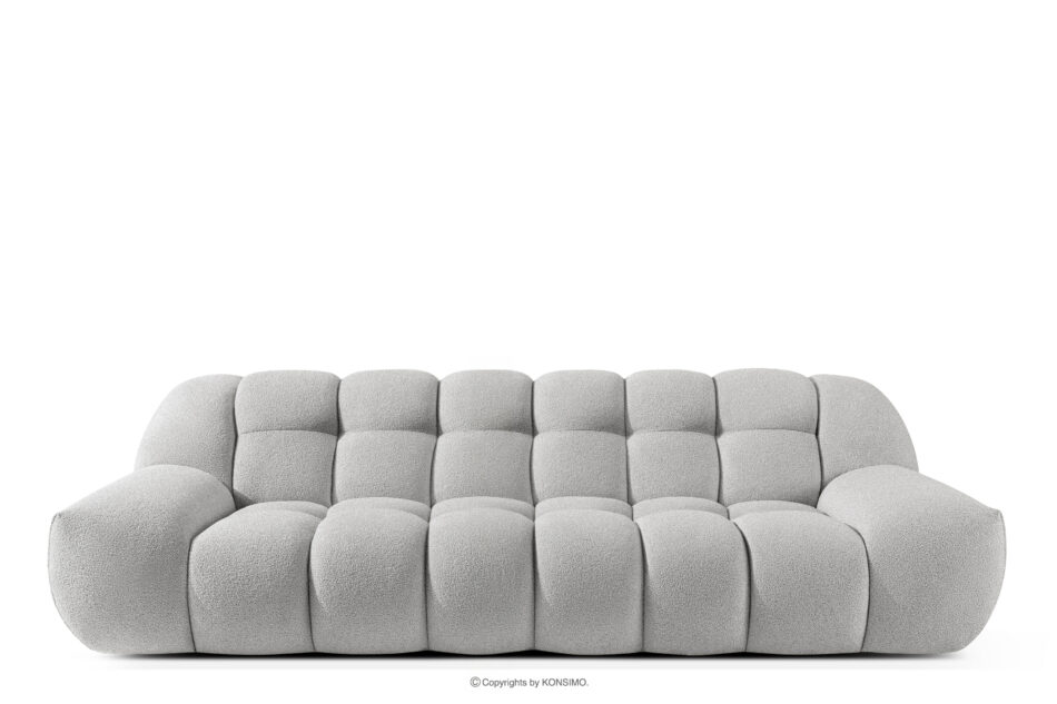 VENA Sofa trzyosobowa dwuosobowa w stylu nowoczesnym jasny szary jasny szary - zdjęcie 0