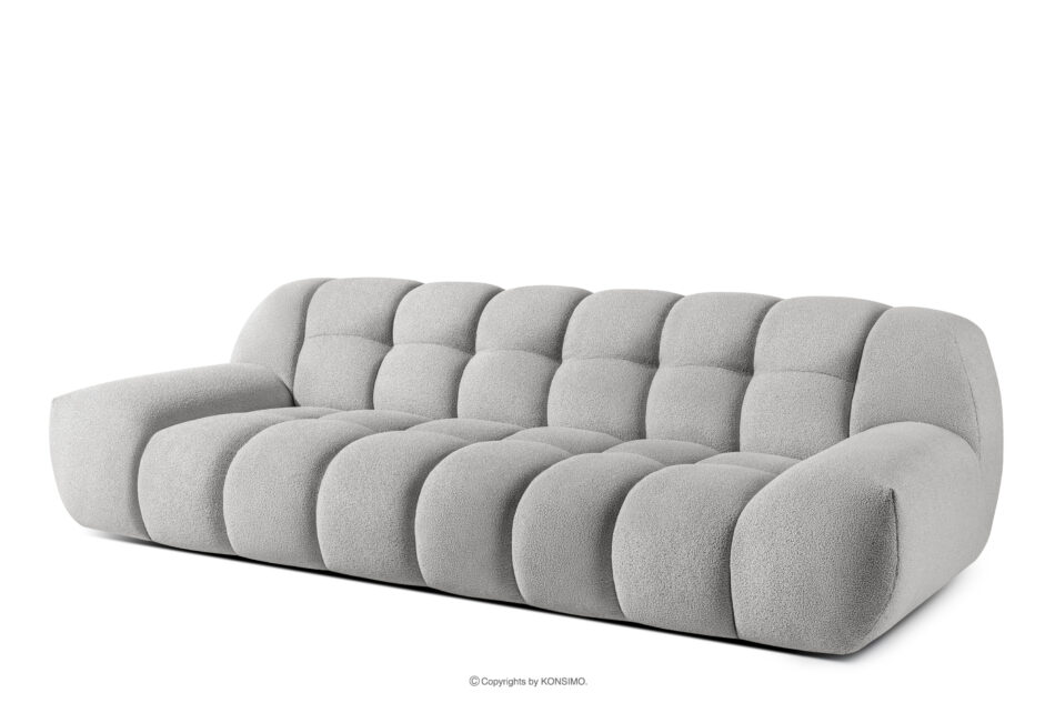 VENA Sofa trzyosobowa dwuosobowa w stylu nowoczesnym jasny szary jasny szary - zdjęcie 3