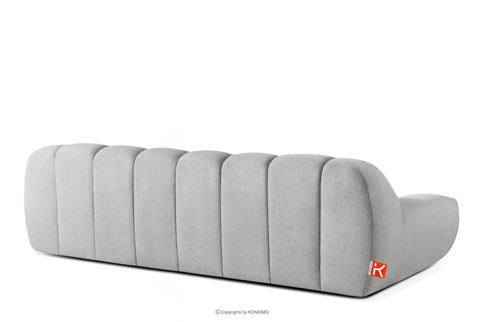 VENA Sofa trzyosobowa dwuosobowa w stylu nowoczesnym jasny szary jasny szary - zdjęcie 4