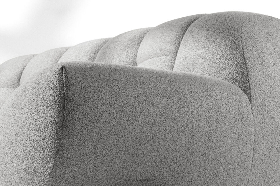 VENA Sofa trzyosobowa dwuosobowa w stylu nowoczesnym jasny szary jasny szary - zdjęcie 7