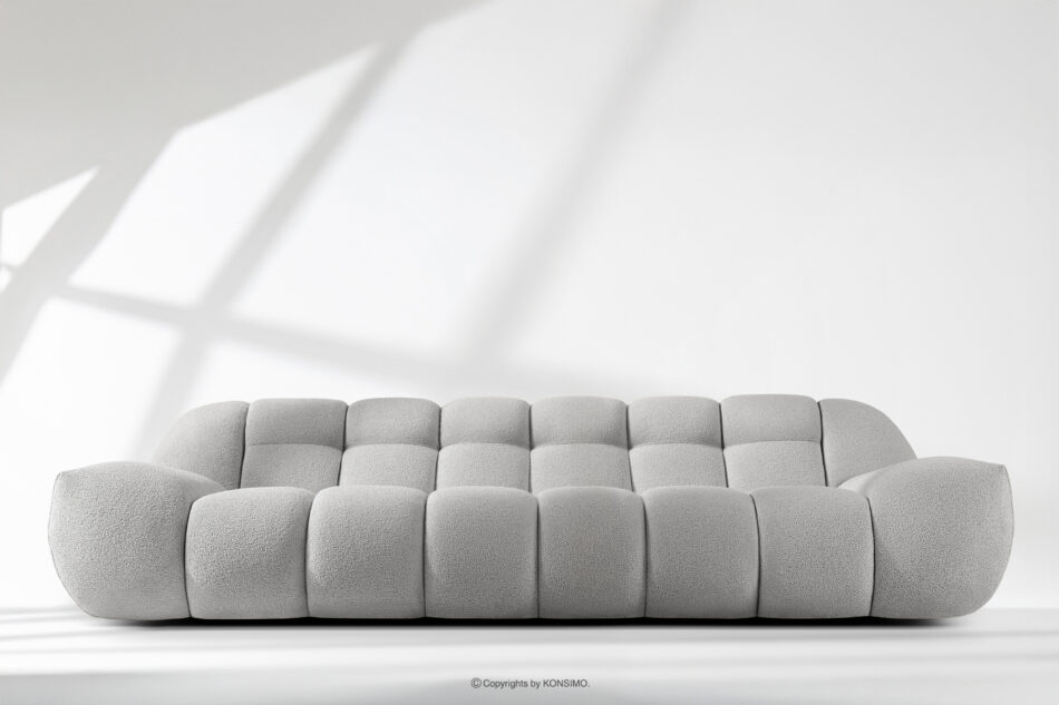 VENA Sofa trzyosobowa dwuosobowa w stylu nowoczesnym jasny szary jasny szary - zdjęcie 1