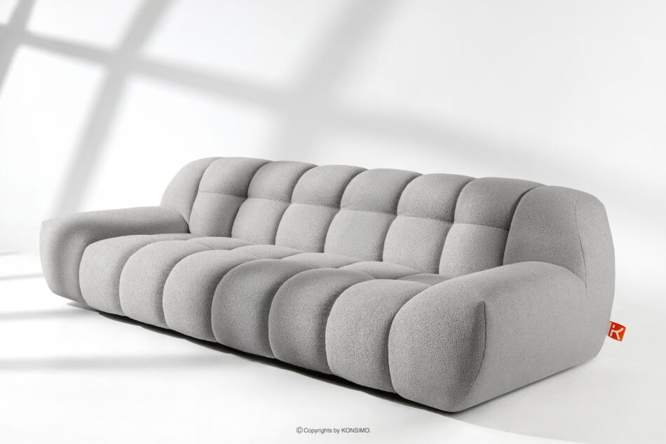 VENA Sofa trzyosobowa dwuosobowa w stylu nowoczesnym jasny szary jasny szary - zdjęcie 10