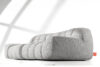 VENA Sofa trzyosobowa dwuosobowa w stylu nowoczesnym jasny szary jasny szary - zdjęcie 12