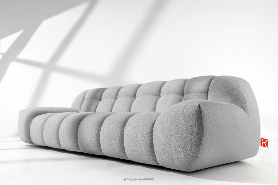 VENA Sofa trzyosobowa dwuosobowa w stylu nowoczesnym jasny szary jasny szary - zdjęcie 12