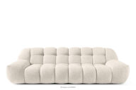 Sofa trzyosobowa w stylu japandi biały
