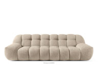 Sofa trzyosobowa dwuosobowa w stylu nowoczesnym beżowy