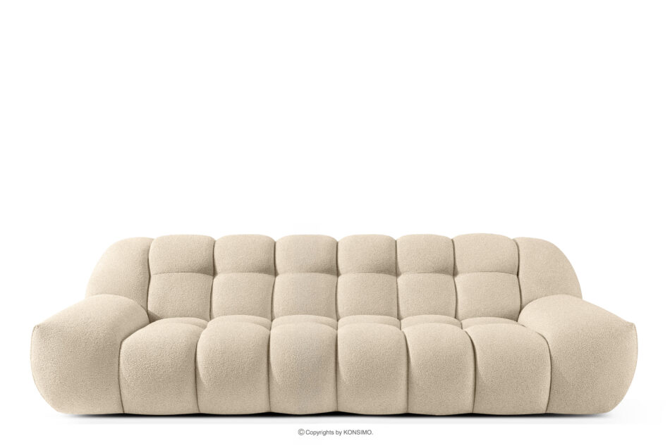 VENA Sofa trzyosobowa w stylu japandi jasny beżowy jasny beżowy - zdjęcie 0