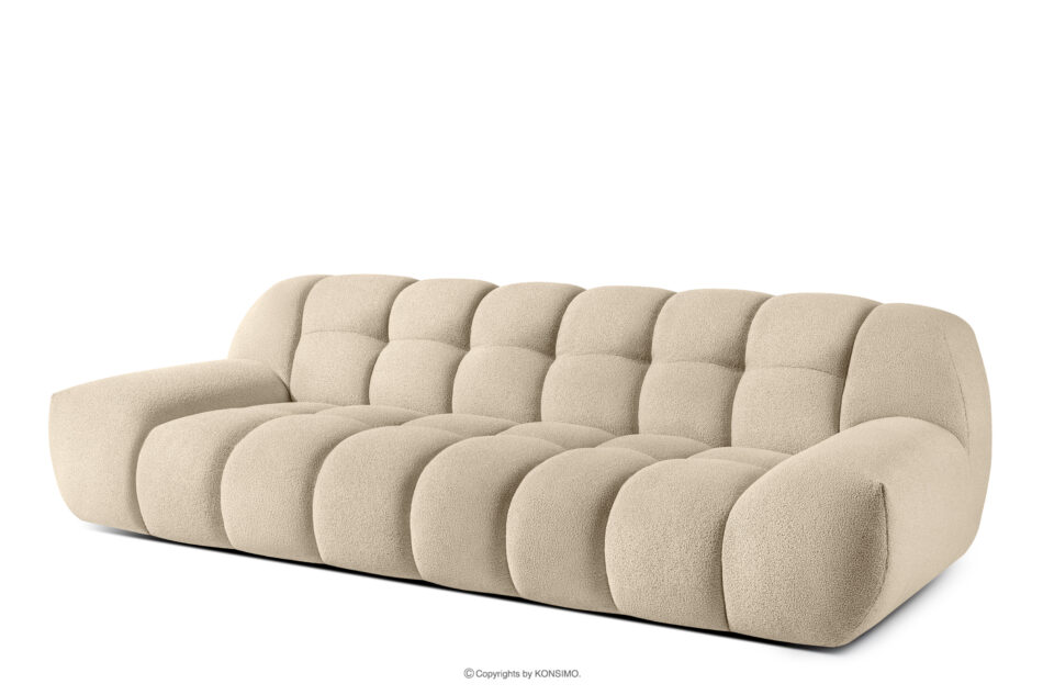 VENA Sofa trzyosobowa w stylu japandi jasny beżowy jasny beżowy - zdjęcie 3