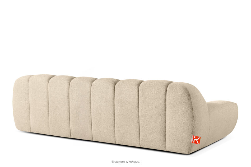 VENA Sofa trzyosobowa w stylu japandi jasny beżowy jasny beżowy - zdjęcie 4