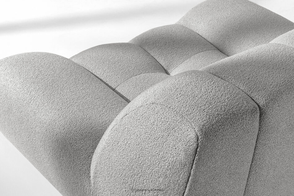 VENA Fotel i puf zestaw w stylu japandi jasny szary jasny szary - zdjęcie 8