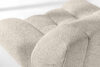 VENA Fotel i puf zestaw w stylu japandi biały biały - zdjęcie 9