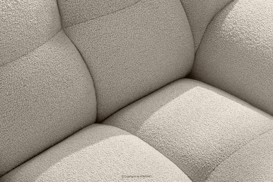 VENA Fotel i puf zestaw w stylu japandi biały biały - zdjęcie 9