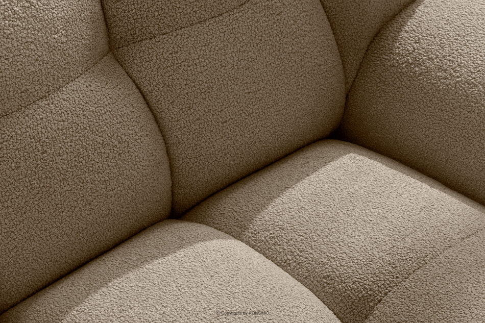 VENA Fotel i puf zestaw w stylu japandi beżowy beżowy - zdjęcie 9