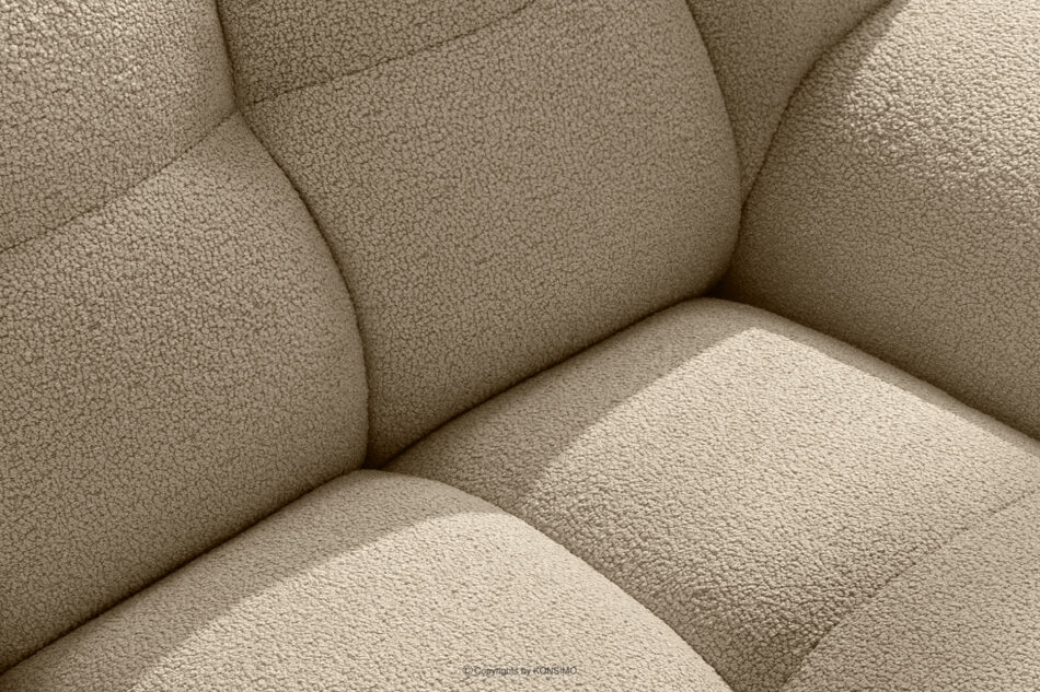 VENA Fotel i puf zestaw w stylu japandi beżowy jasny beżowy - zdjęcie 9