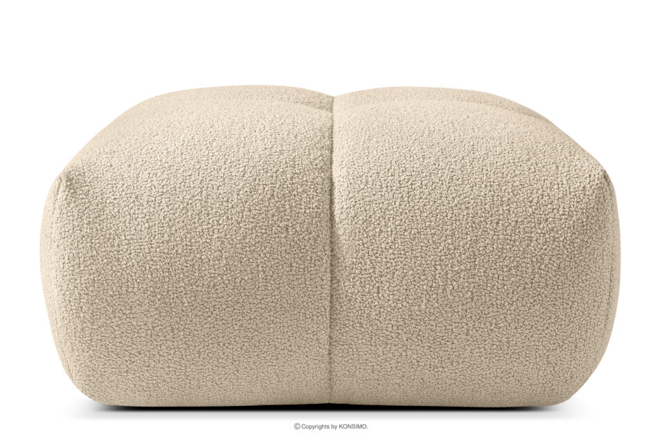 VENA Fotel i puf zestaw w stylu japandi beżowy jasny beżowy - zdjęcie 10