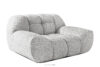 VENA Komplet mebli sofa fotel puf w stylu japandi jasny szary jasny szary - zdjęcie 10