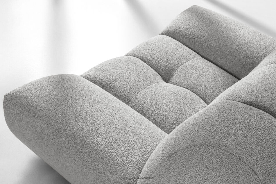 VENA Komplet mebli sofa fotel puf w stylu japandi jasny szary jasny szary - zdjęcie 13