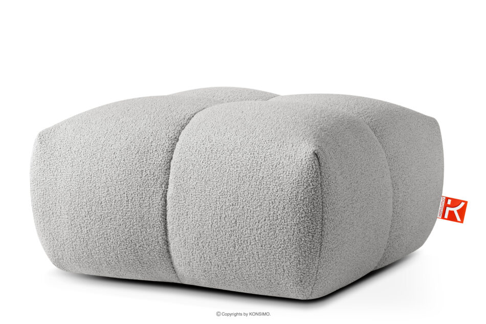 VENA Komplet mebli sofa fotel puf w stylu japandi jasny szary jasny szary - zdjęcie 15