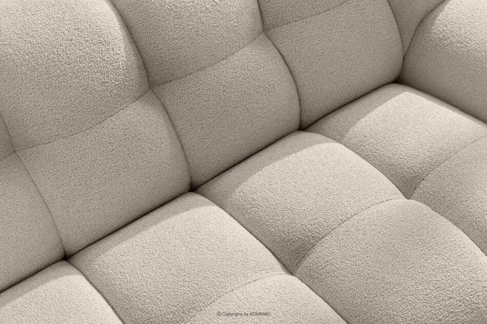 VENA Zestaw mebli sofa fotel puf w stylu japandi biały biały - zdjęcie 7