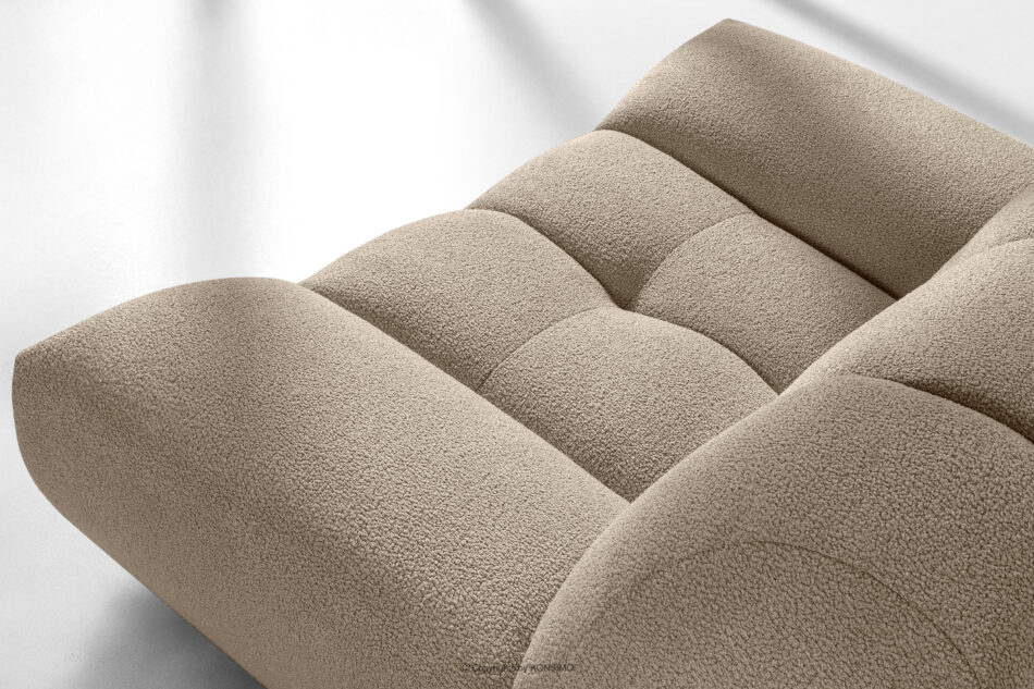 VENA Komplet mebli sofa fotel puf w stylu japandi beżowy beżowy - zdjęcie 13