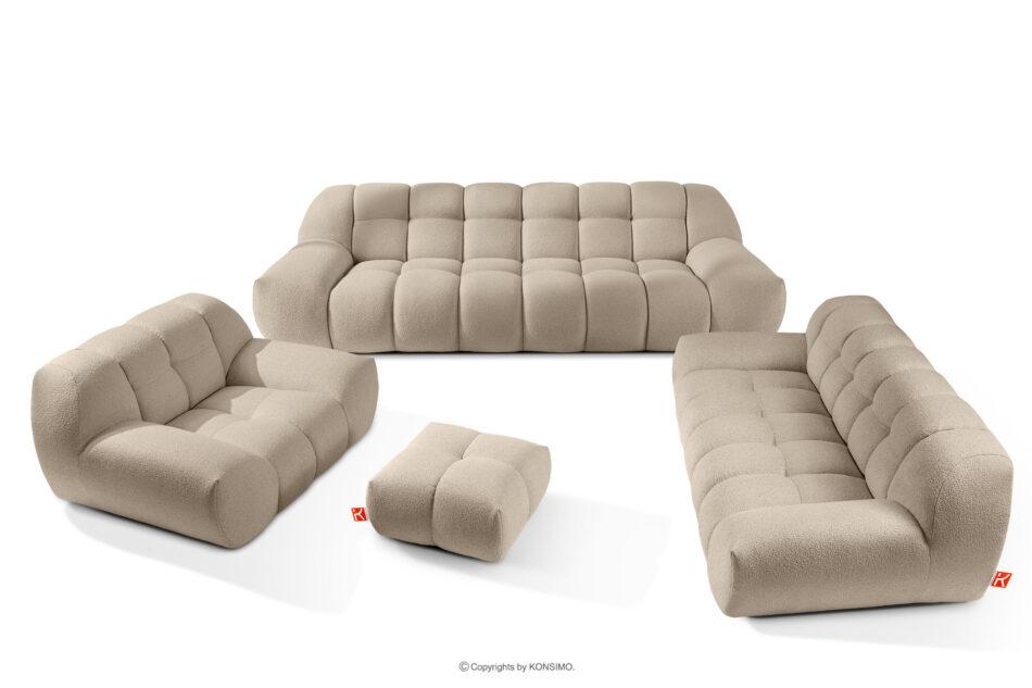 VENA Meble wypoczynkowe do salonu w stylu japandi beżowy beżowy - zdjęcie 0