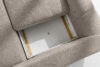 RAVIA Narożnik z pikowaniem w stylu japandi boucle prawy szary szary - zdjęcie 14