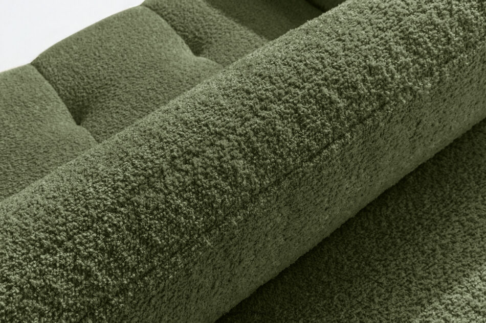 RAVIA Narożnik z pikowaniem w stylu japandi boucle prawy oliwkowy oliwkowy - zdjęcie 11