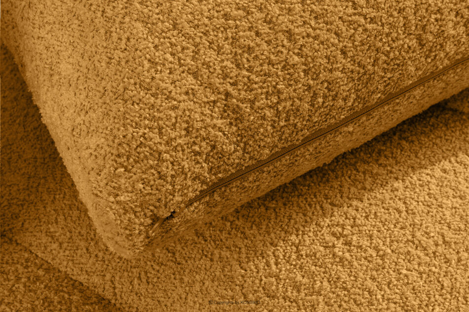 RAVIA Narożnik z pikowaniem w stylu japandi boucle lewy miodowy miodowy - zdjęcie 12