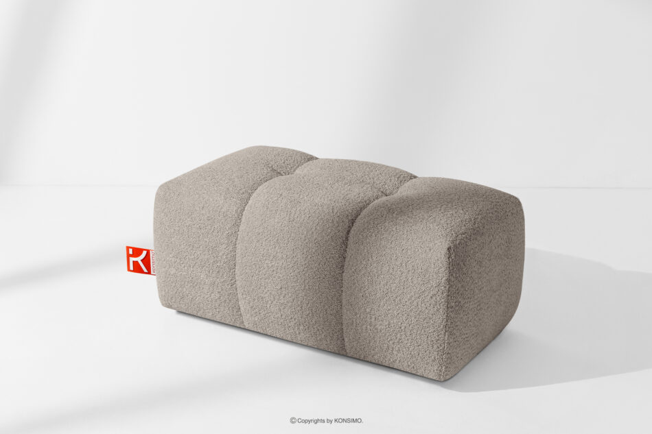 RAVIA Zestaw wypoczynkowy w stylu japandi boucle szary szary - zdjęcie 24