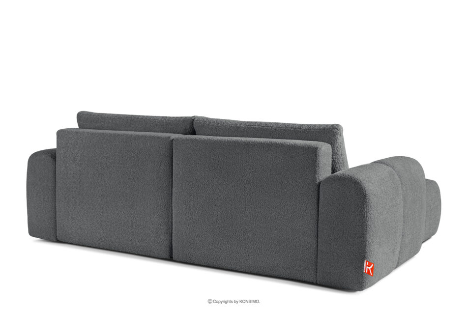 RAVIA Zestaw wypoczynkowy w stylu japandi boucle ciemny szary ciemny szary - zdjęcie 7