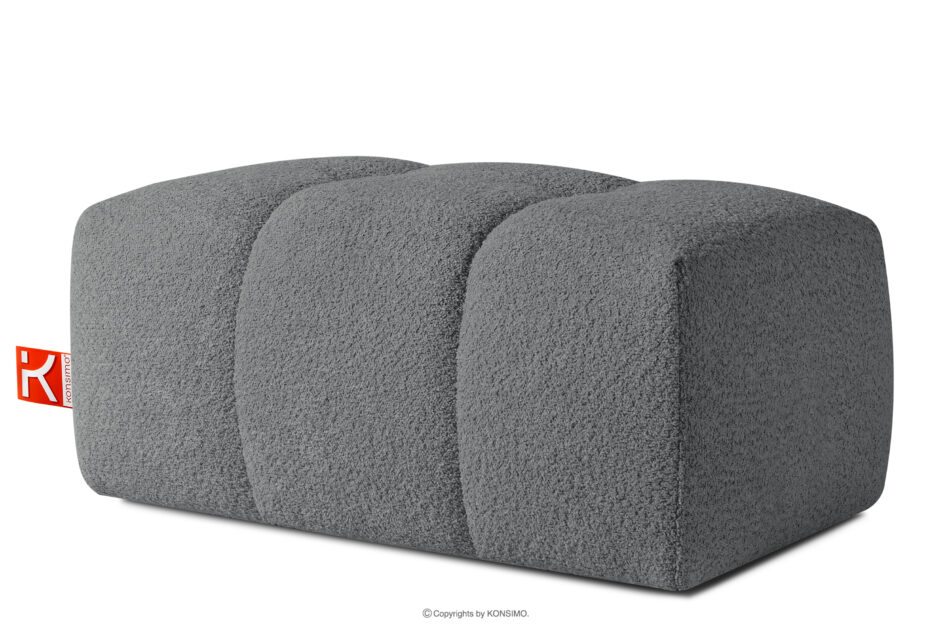 RAVIA Zestaw wypoczynkowy w stylu japandi boucle ciemny szary ciemny szary - zdjęcie 18