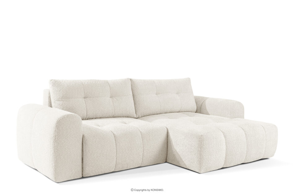 RAVIA Zestaw wypoczynkowy w stylu japandi boucle biały biały - zdjęcie 6