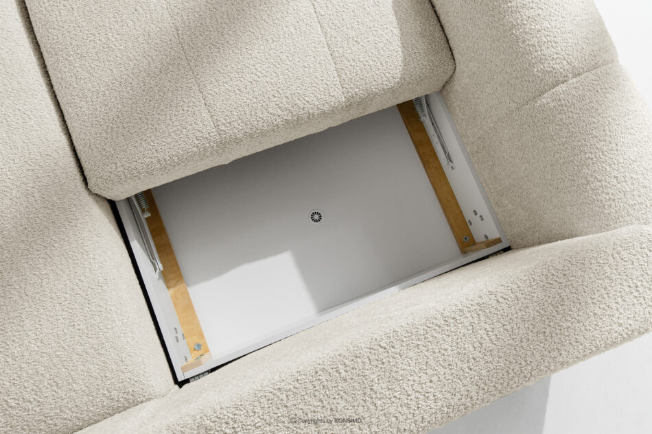 RAVIA Zestaw wypoczynkowy w stylu japandi boucle biały biały - zdjęcie 14