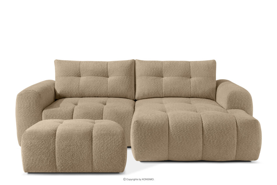 RAVIA Zestaw wypoczynkowy w stylu japandi boucle beżowy beżowy - zdjęcie 0