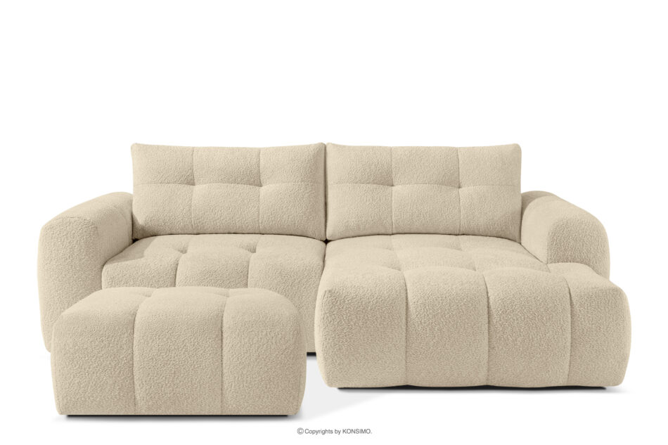 RAVIA Zestaw wypoczynkowy w stylu japandi boucle jasny beżowy jasny beżowy - zdjęcie 0