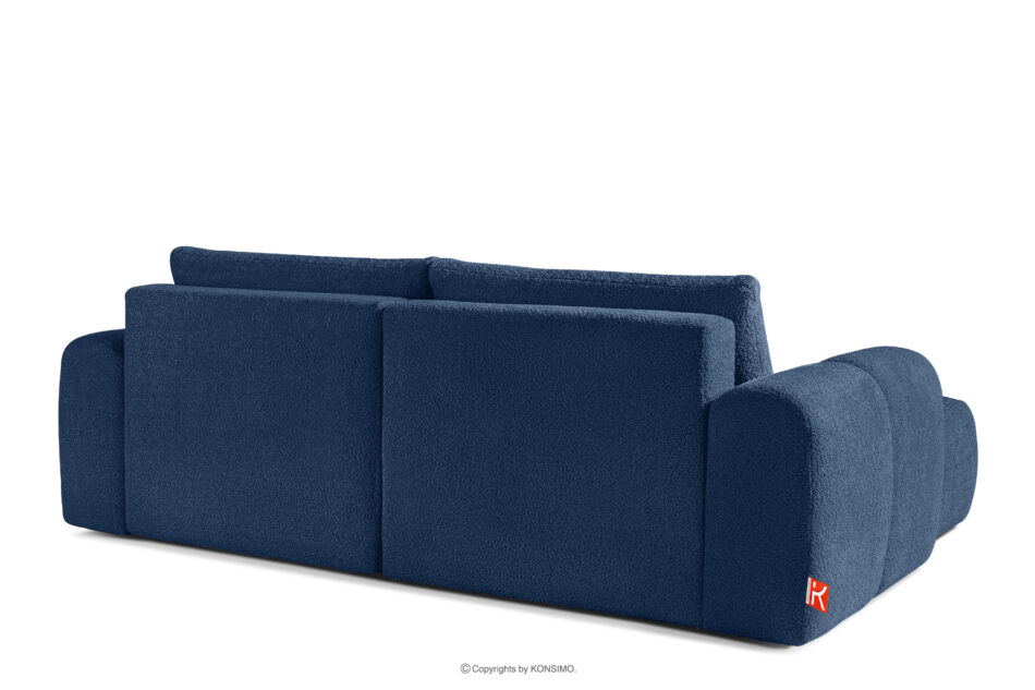 RAVIA Zestaw wypoczynkowy w stylu japandi boucle granatowy granatowy - zdjęcie 7