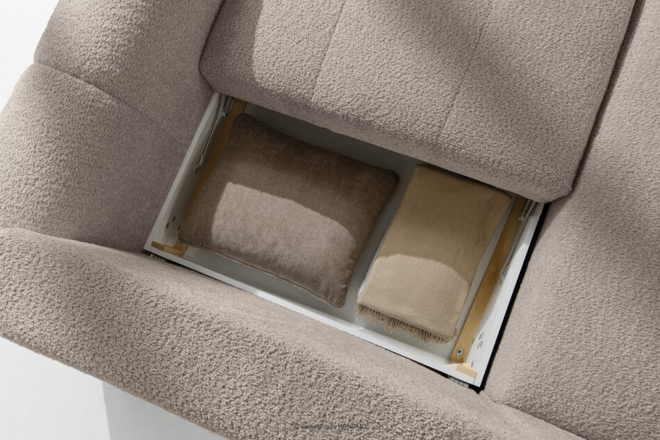 RAVIA Zestaw wypoczynkowy do salonu w stylu japandi boucle szary szary - zdjęcie 15