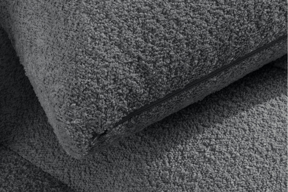 RAVIA Zestaw wypoczynkowy do salonu w stylu japandi boucle ciemny szary ciemny szary - zdjęcie 13