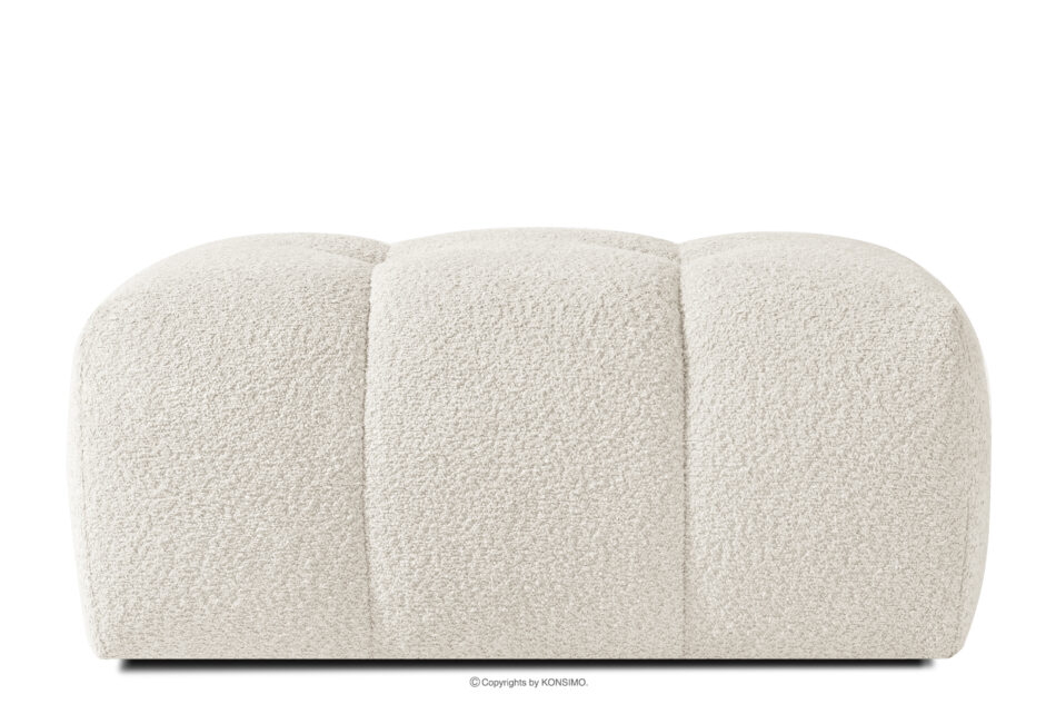 RAVIA Zestaw wypoczynkowy do salonu w stylu japandi boucle biały biały - zdjęcie 16