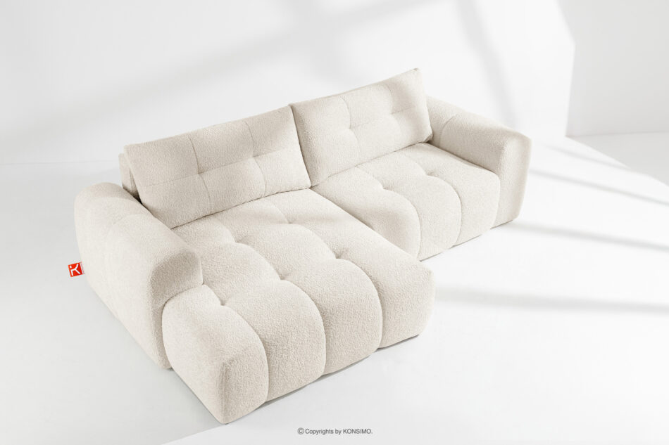 RAVIA Zestaw wypoczynkowy do salonu w stylu japandi boucle biały biały - zdjęcie 20