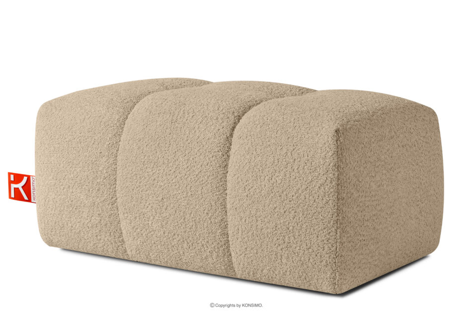 RAVIA Zestaw wypoczynkowy do salonu w stylu japandi boucle beżowy beżowy - zdjęcie 18