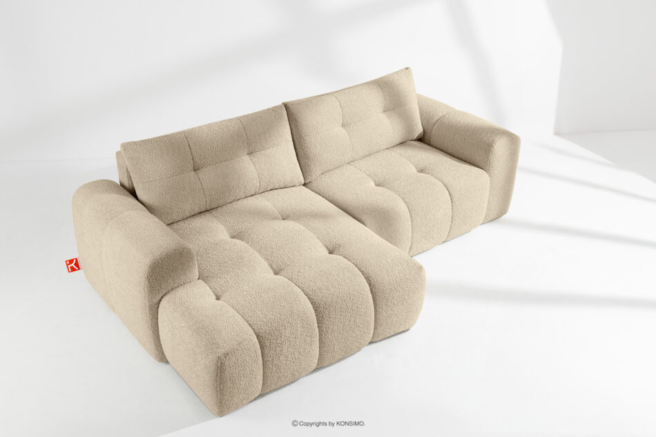 RAVIA Zestaw wypoczynkowy do salonu w stylu japandi boucle jasny beżowy jasny beżowy - zdjęcie 21