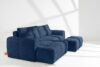 RAVIA Zestaw wypoczynkowy do salonu w stylu japandi boucle granatowy granatowy - zdjęcie 20