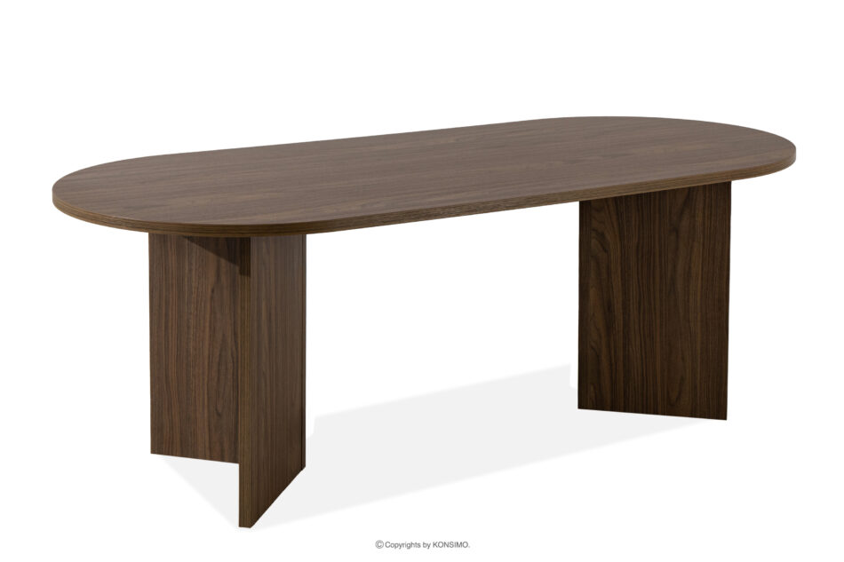 FABER Stół do jadalni w stylu modern orzech ciemny orzech ciemny - zdjęcie 3