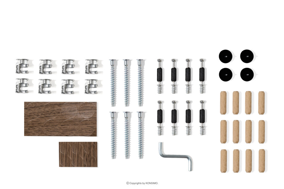 FABER Stół do jadalni w stylu modern orzech ciemny orzech ciemny - zdjęcie 10